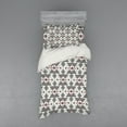 thumbnail image 2 of Ambesonne Abstract Bedding Set 4 Pcs, Geometric Aztec Ethnic, Queen, Grey Pearl Pale Pink, 2 of 3