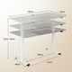 thumbnail image 5 of Costway Escritorio Elevable de Pie Altura Ajustable Eléctrico Mesa de Ordenador Ergonómico Orificio Cables 140 x 70 x 72-116 cm, 5 of 5