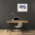thumbnail image 3 of Zaman, Farida 32x25 White Modern Wood Framed Museum Art Print Titled - Modern Blue I, 3 of 4