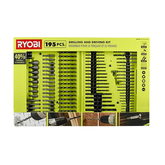 RYOBI Drilling and Driving Kit (195-Piece)