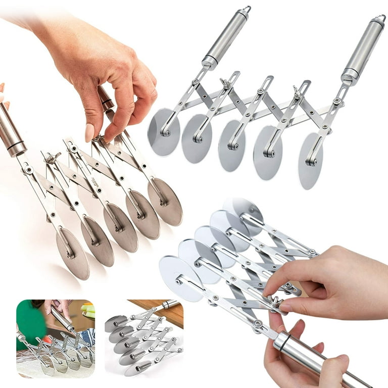 5 Wheel Dough Divider & Lock, Pastry Cutters