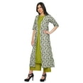 thumbnail image 2 of Moomaya Indian Plazzo Kurta Jacket Set For Women Partywear Ethnic Wear Plus Size, 2 of 4