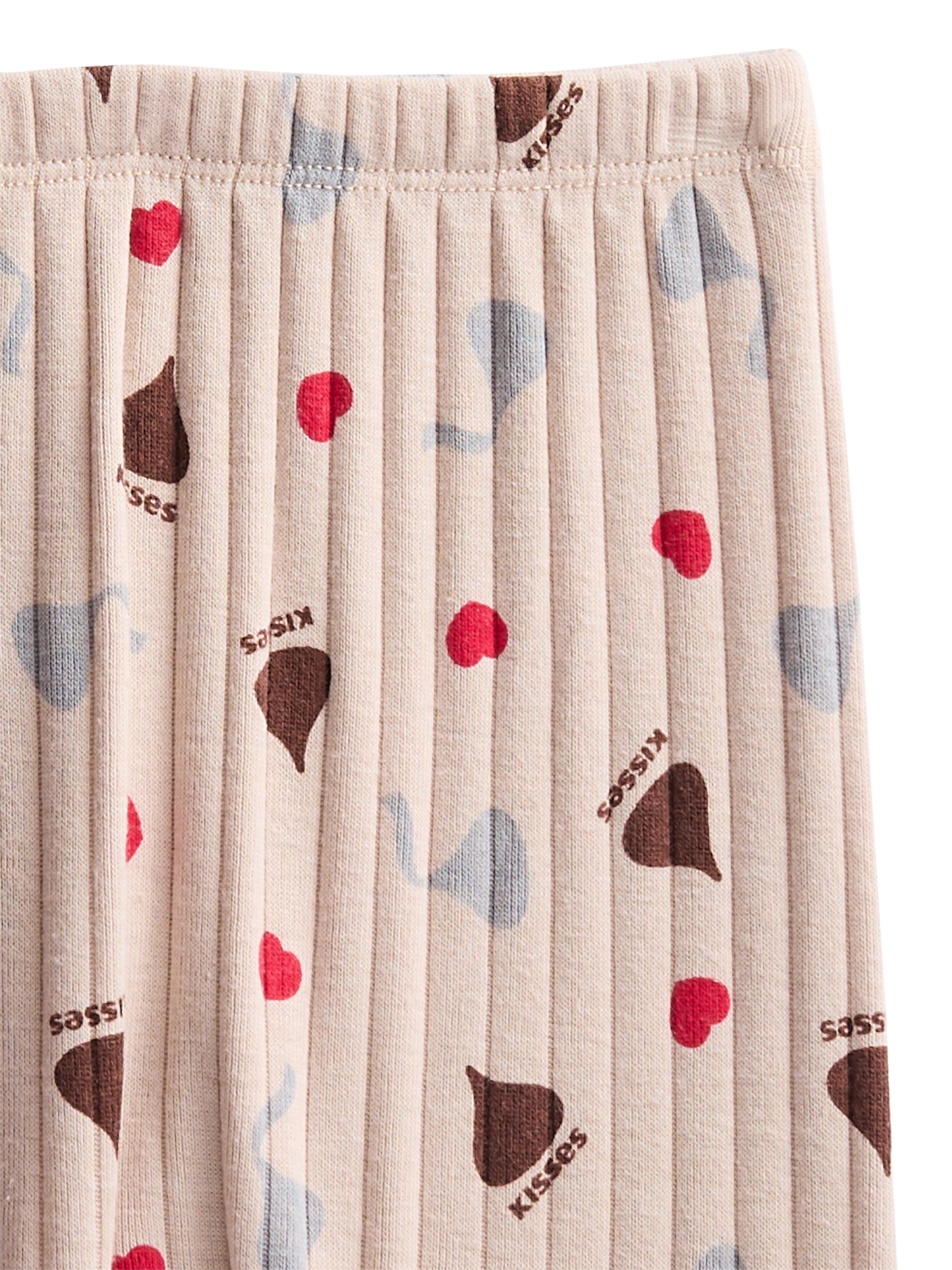 Hershey Kisses Baby Girls Valentine's Day Long Sleeve Bodysuit with Matching Joggers, 2-Piece Set, Sizes Newborn-12M