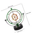 thumbnail image 4 of RUNROTOO 1 Pc Motion Decor Perpetual Motion Instrument Plastic Multi Colored Space Themed Decoration, 4 of 5