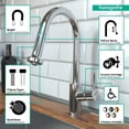 thumbnail image 3 of Hansgrohe 4286000 Talis S 2 Prep Kitchen Faucet with 2-Spray Pull Down in Chrome, 3 of 4