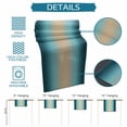 thumbnail image 6 of Turquoise Ombre Table Runner - 48 Inch Long Modern Yellow Gradient Farmhouse Art Cotton and Linen Blended Dress Scarves Farmhouse Table Runner for Kitchen Dining, Coffee Table, 13" x 48", 6 of 8