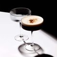 thumbnail image 2 of Clear Ribbed Martini Coupe Glass 9.5oz - (Set of 2, 4, or 6), 2 of 8
