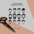 thumbnail image 4 of Ontaki Professional German Steel Beard & Mustache Scissors 5 Inch Grooming Kit Silver, 4 of 7