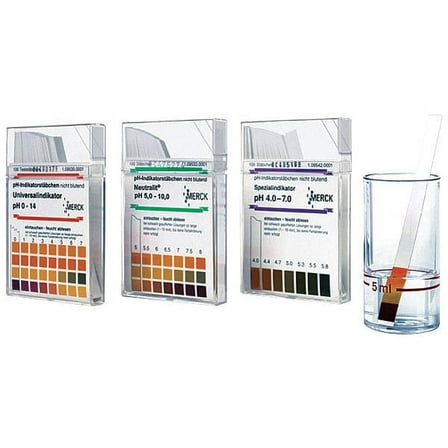 Emd PH Test Strip,7.5 to 14 pH,PK100 EMD 1.09532.0001