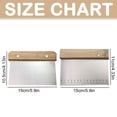 Clearance Under $4.74! 1PC Dough Scraper with Wood Handle & Ruler ...