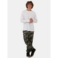 thumbnail image 4 of No Boundaries Men's & Big Men's Raglan Sleeve Thermal Shirt, Sizes XS-5XL, 4 of 8