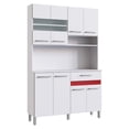 thumbnail image 1 of Alacena Multiuso Kingshouse Mueble De Cocina Material MDP Blanco 188 cm x 38 cm x 120 cm, 1 of 7