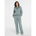 thumbnail image 2 of Avia Women's and Women's Plus Fleece Sweatpants with Satin Trim, Sizes XS-4X, 2 of 7