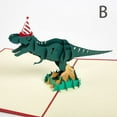 thumbnail image 4 of 3D Dinosaur Happy Birthday Card Tyrannosaurus Card Kid Funny Greeting Cards, 4 of 6