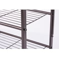 thumbnail image 3 of House 2 Home 27" Long 3 Tiers Foldable Metal Shelf / Shoe Rack, Powder Coated Bronze Paint., 3 of 6
