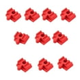 thumbnail image 4 of Almencla 10Pcs Wooden Train Track Accessories, Track , Educational Toy Building Sets for Wooden Train Set Stem Kits Red, 4 of 8