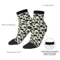 thumbnail image 4 of Goofa Sea ​​Urchin Pattern Non Slip Socks with Grips for Elderly, Crew Socks Yoga Hospital Socks Cushioned Sole Gripper Socks for Men Women, 4 of 5