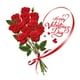 thumbnail image 4 of Pegatina de San Valentín para nevera, diseño de corazones y rosas, romántica para la pared del hogar. Estilo D, 4 of 9