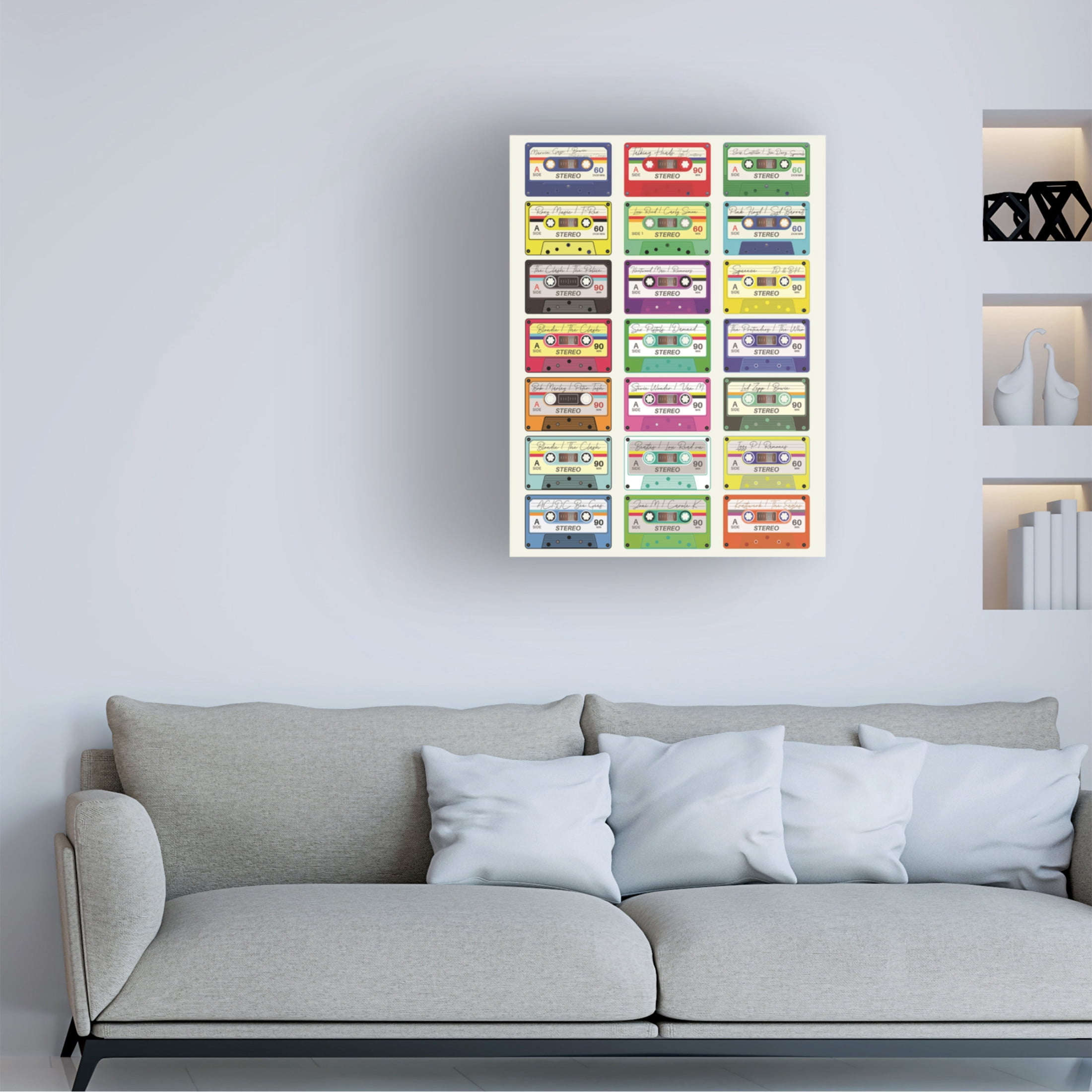Trademark Fine Art Jon Downer  Mix Tape Canvas Wall Art