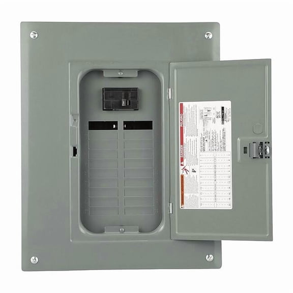Square D Load Center, 20 Spaces, 100A Amps, 120/240V AC QO120M100P