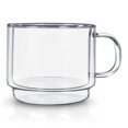 thumbnail image 3 of Double Wall Empilable Stackable Mug 450ml set of 2, 3 of 3