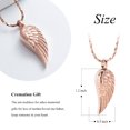 thumbnail image 2 of Angel Wing Cremation Urn Necklace Angel Wings Urn Pendant Memorial Remains Ashes Keepsake Urn Jewelry, 2 of 9