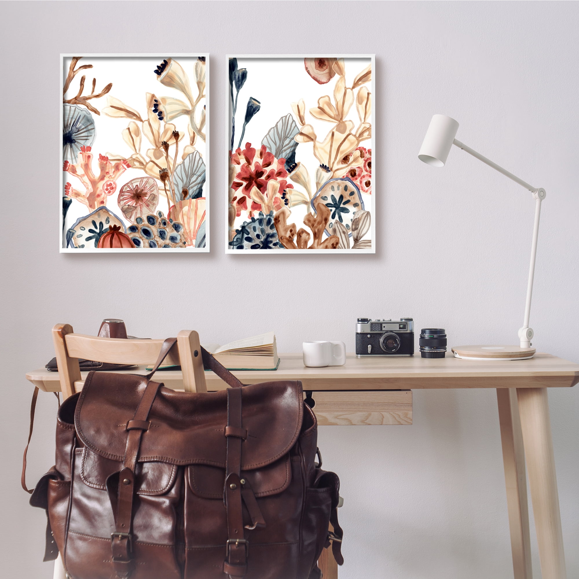 Stupell Industries Tropical Ocean Floor Plant Life Expressive Abstract Coral, 16 x 20, Design by June Erica Vess