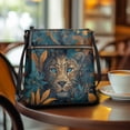 thumbnail image 3 of Tutolipy Leopard Jungle Art Ladies Shoulder Purse, Waterproof Crossbody Bag PU Leather Stylish Women's Crossbody Bag for Travel Work, 3 of 7