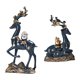 thumbnail image 5 of Figuras de estatuas de elk de 2 piezas Familia Fengshui Ornamentos Ornamentos Artewards año Nuevo Tablero de bodas Esculturas de ciervos de Azul, 5 of 8