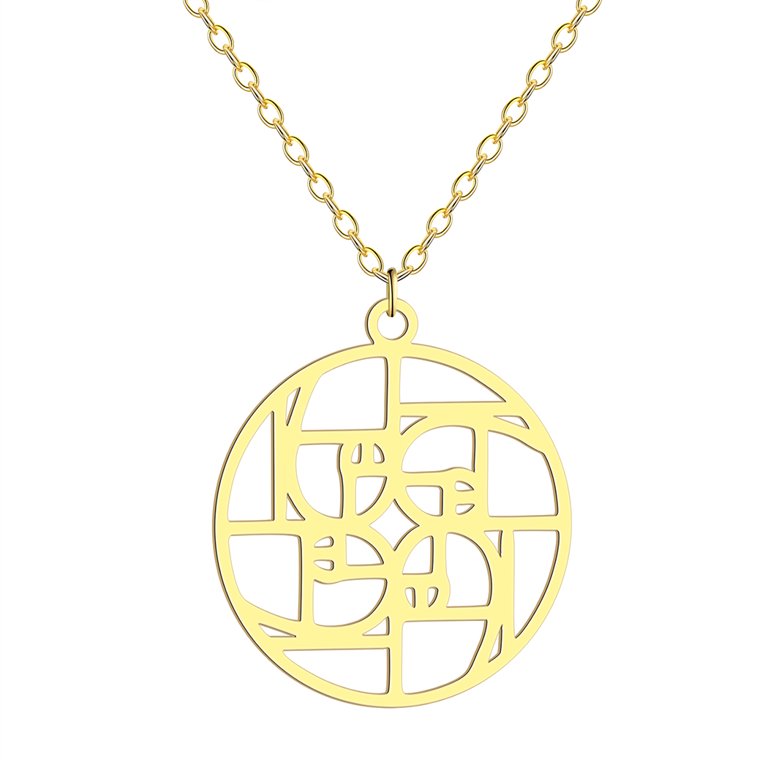 Golden Spiral Necklace - Math Jewelry