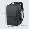 thumbnail image 2 of 1pc Fashion Casual Backpack, Commuter Business Laptop Notebook Bag With Large Capacity, Casual Student Commuter Double Shoulder Bag For School Office, Business Casual Briefcase, 2 of 5