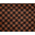 thumbnail image 4 of oneOone Polyester Lycra Rust Brown Fabric Check Sewing Material Print Fabric By The Yard 56 Inch Wide, 4 of 4