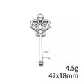 thumbnail image 4 of HOOUN 50 Pcs White K Key Charms Pendants 47X18MM Diy Crafts D11790, 4 of 4