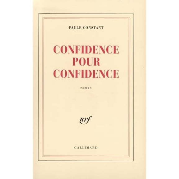 Pre-Owned Confidence pour confidence (Paperback) 2070752313 9782070752317