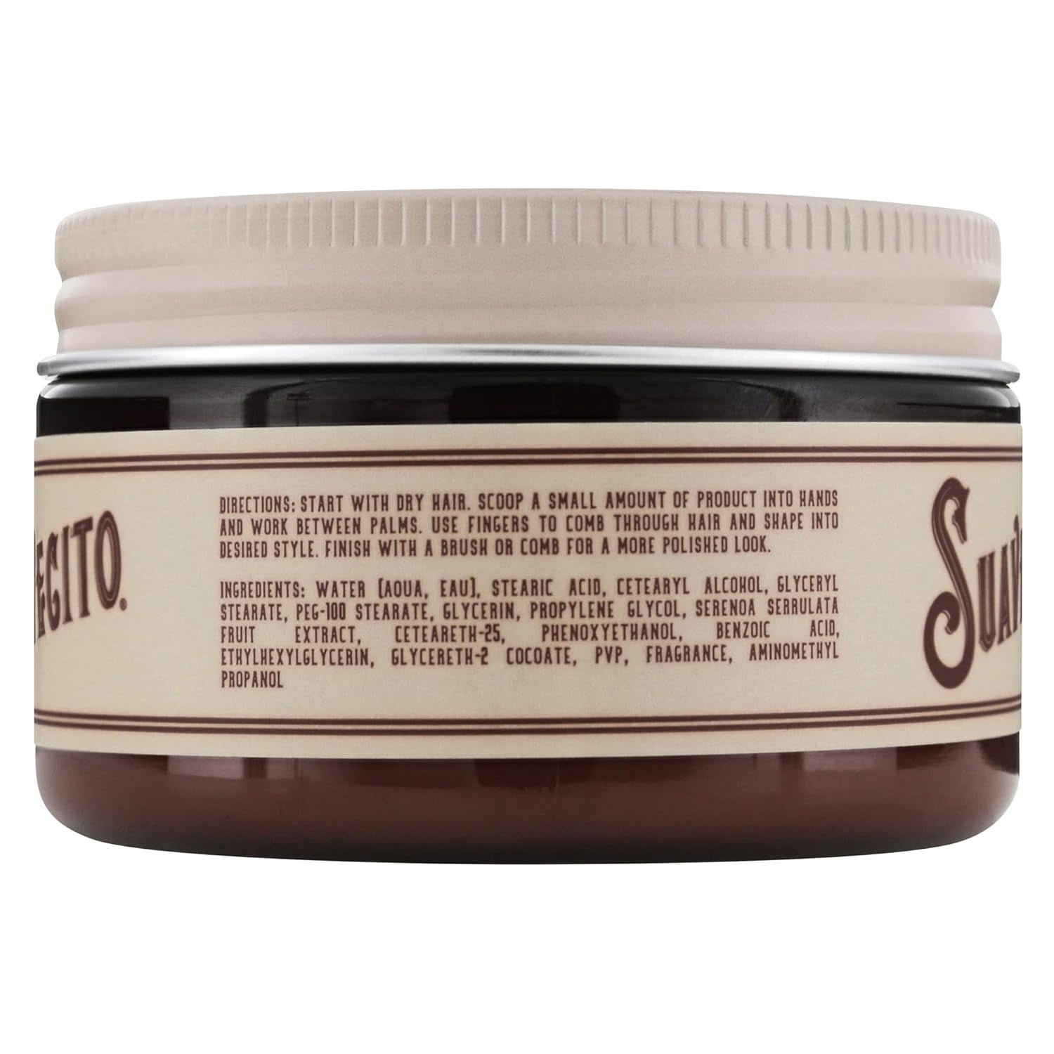 Suavecito Matte Hair Cream with DHT Blocker, 4 oz