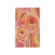 Yayeee Blank Wall Plate Cover 1-Gang 4.5"x2.7" Home Unused Decorative Outlet, Pink Flowers