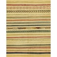 thumbnail image 1 of Ahgly Company Machine Washable Indoor Rectangle Abstract Chrome Gold Yellow Area Rugs, 5' x 8', 1 of 7