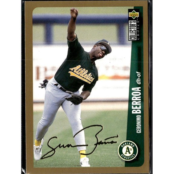Collectible 1996 Upper Deck Collector's Choice Baseball Card #238 Geronimo Berroa Oakland Athletics Oakland Athletics MLB Baseball Trading Card