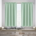 thumbnail image 3 of Blackout Thermal Insulated Curtains | Energy Saving Bedroom & Kitchen Window Treatments | Scandinavian Solid Color Silk-Like Panels (Set of 2), 3 of 5