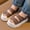 Brown, variant on Boys Sandals, Casual Non-Slip Outdoors Open Toe Summer Shoes Black Size 12(Little Kids)