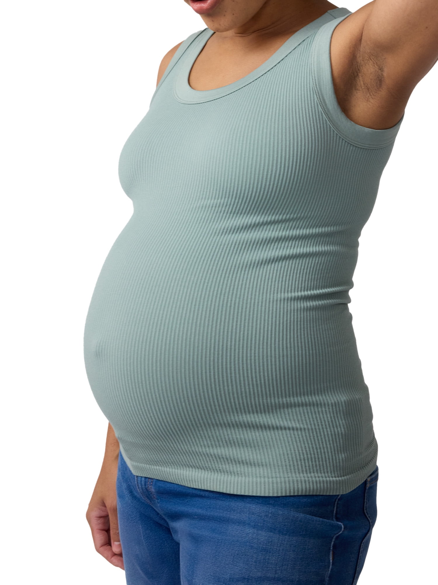 Ingrid & Isabel For Every Belly Women's Maternity Seamless Fitted RibTank, Sizes S-XXL