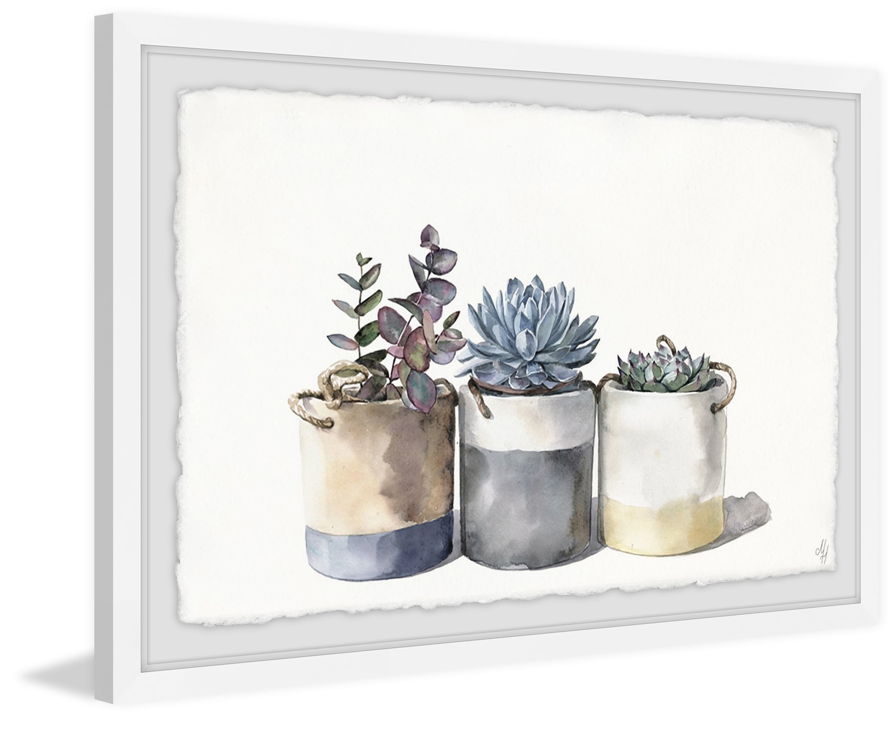 Marmont Hill Granny's Cacti Framed Wall Art