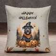 thumbnail image 2 of Happy Halloween Pitbull Witches Hat Pumpkin Carving Pillowcase Double Sided Terrier Dog Lover Pillow Case Covers - 02019, 2 of 3