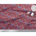thumbnail image 3 of Soimoi Silk Fabric Scales Geometric Printed Fabric 1 Yard 42 Inch Wide, 3 of 3