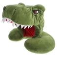 thumbnail image 2 of Lindo dinosaurio con capucha almohada para el cuello de dibujos animados de felpa animal almohada de viaje muñeca de juguete de peluche para niños adultos, 2 of 5