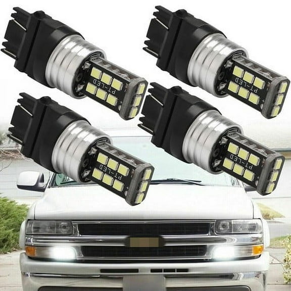 4Pcs 3157 LED Strobe Flash Safety Brake Stop Parking Bulbs For Ford F-150/Ram 1500