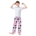 thumbnail image 3 of Palm Tree Flamingo Pattern Pajama Pants Soft Lightweight Lounge Pants Bottoms Sleep Pants Warm Comfy, 3 of 9