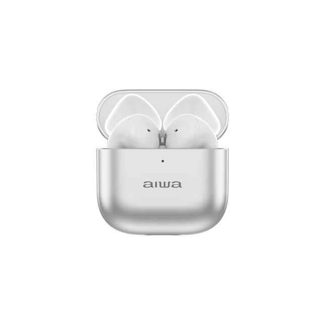 Audífonos Aiwa Awtwsg6m Bluetooth Color Blanco Tws Resistente Al Agua