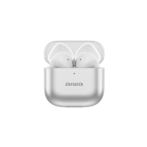 Audífonos Aiwa Awtwsg6m Bluetooth Color Blanco Tws Resistente Al Agua