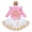 Pink & White - Long Sleeve, variant on IBTOM CASTLE Toddler Baby Girls Princess Birthday Outfits Sleeveless Printed Vest Tops+Tulle Tutu Dress+Flower Crown Party Clothes 4-5 Years Hot Pink